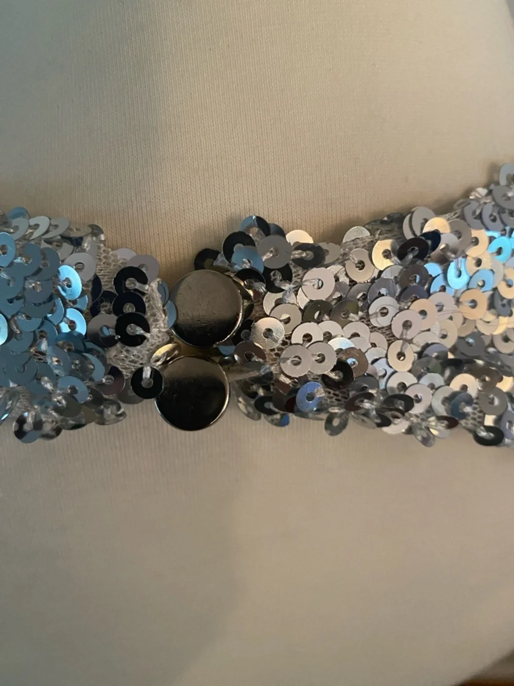 Hello Molly size 4 NWT blue and silver sequin dress - Picture 5 of 9